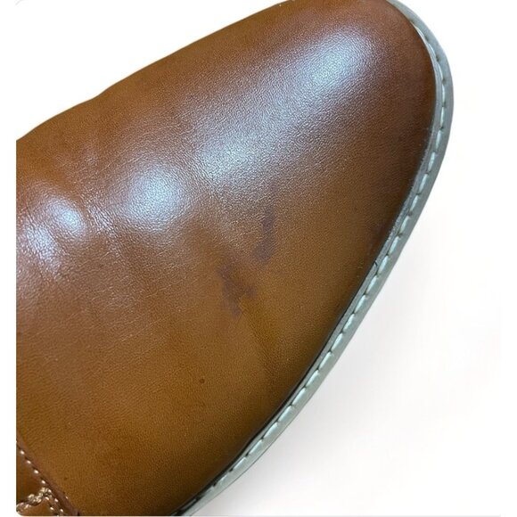 Decarsdz Mens Brown Leather Oxford Dress Shoes Size 44 / US 11, New - Picture 7 of 7